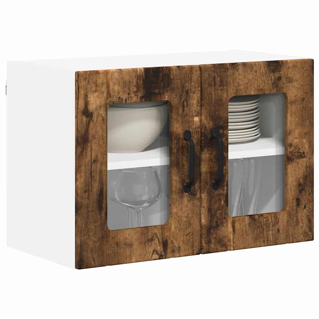 vidaXL Keukenkast aan de muur 2 pcs Gerookt eiken 60 x 31 x 40 cm