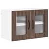 vidaXL Seinaklaasikapp LUCCA Pruun tamm 60 x 31 x 40 cm Tehispuit