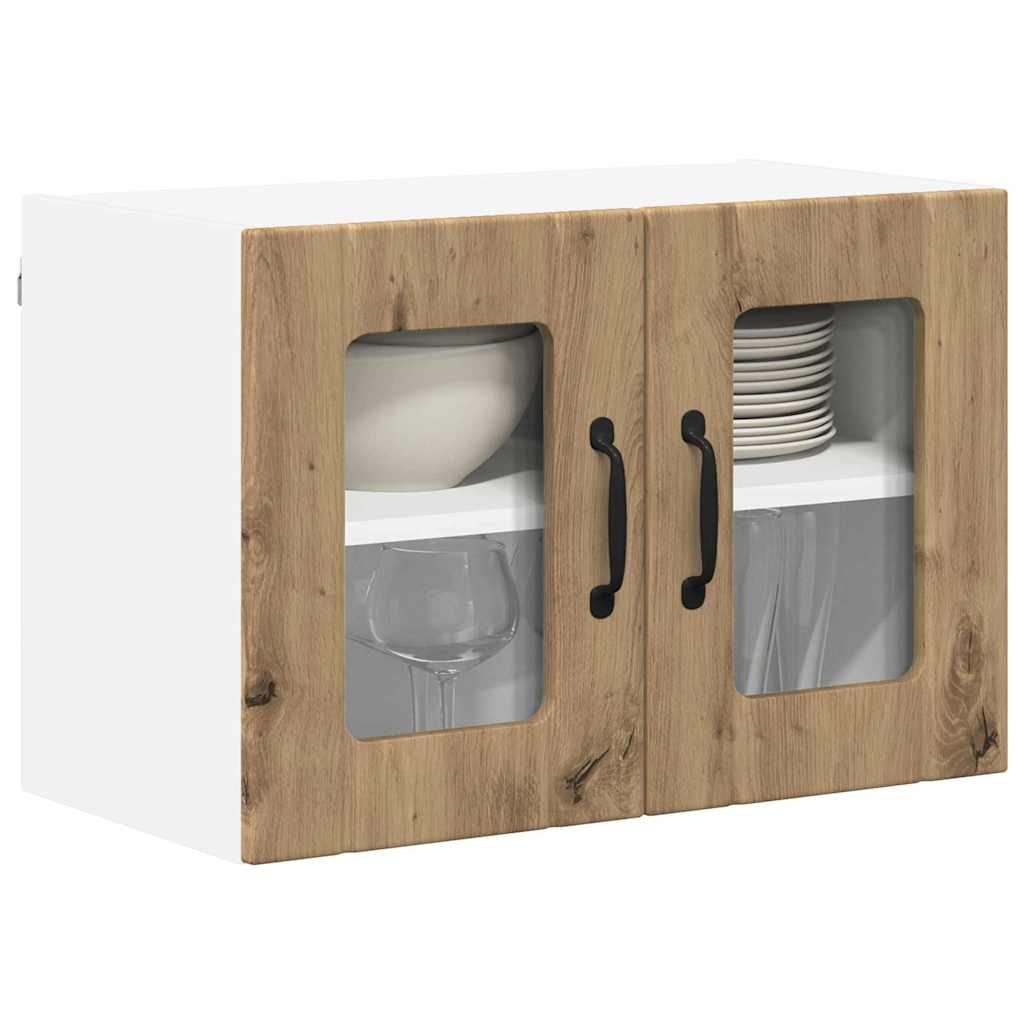 vidaXL Keukenkast aan de muur 2 pcs Artisan Eiken 60 x 31 x 40 cm