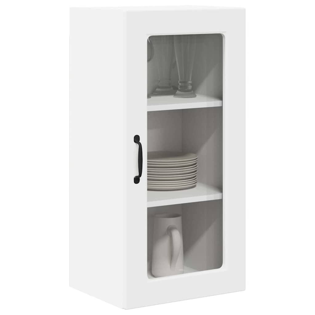 vidaXL Keukenkast aan de muur 2 pcs Wit 40 x 31 x 80 cm Bewerkt hout
