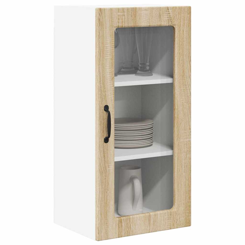 vidaXL Keukenkast aan de muur 2 pcs Sonoma Eiken 40 x 31 x 80 cm