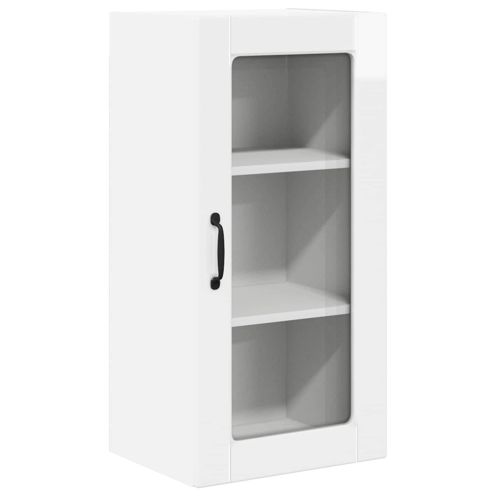 VidaXL Keuken Kast Hoogglans Wit 40 X 31 X 80 Cm Bewerkt Hout