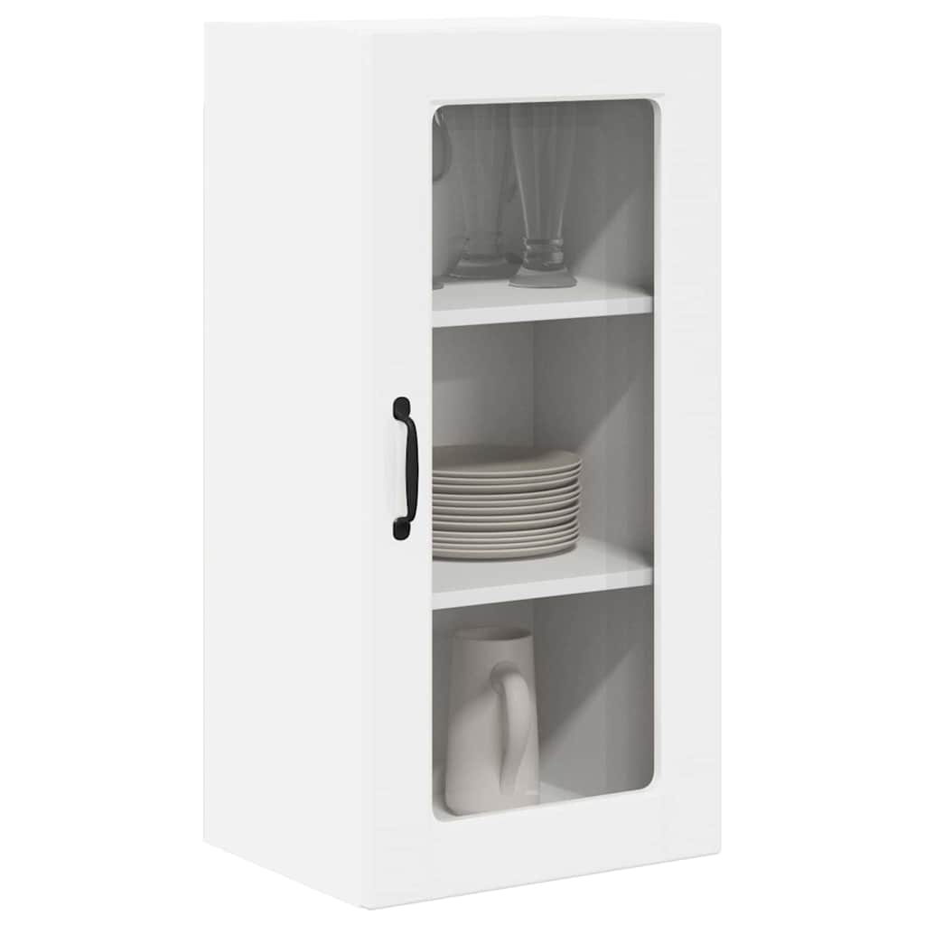 vidaXL Keukenkast aan de muur 2 pcs Hoogglans wit 40 x 31 x 80 cm