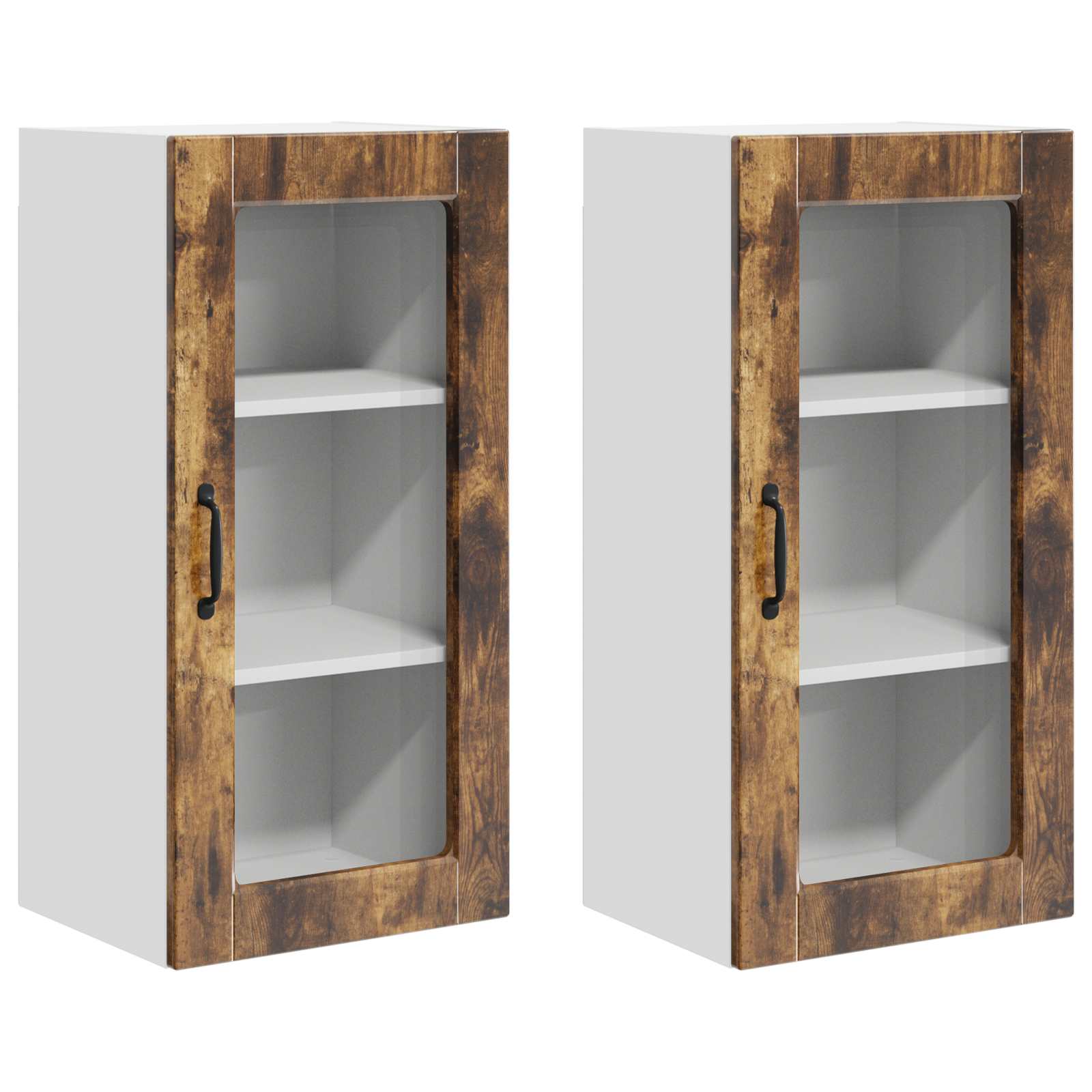 Thumbnail - vidaXL Küchenschrank 2 pcs Geräucherte Eiche 40 x 31 x 80 cm