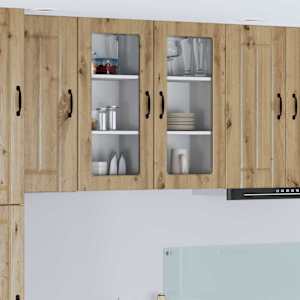 Kuhinjski element 2 pcs Umetni hrast 40 x 31 x 80 cm