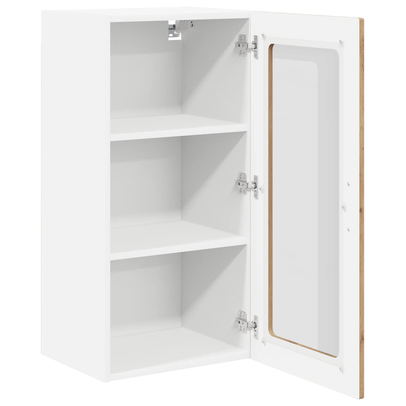 Stenski stekleni omarica LUCCA 2 pcs Artisan hrast - slika 5