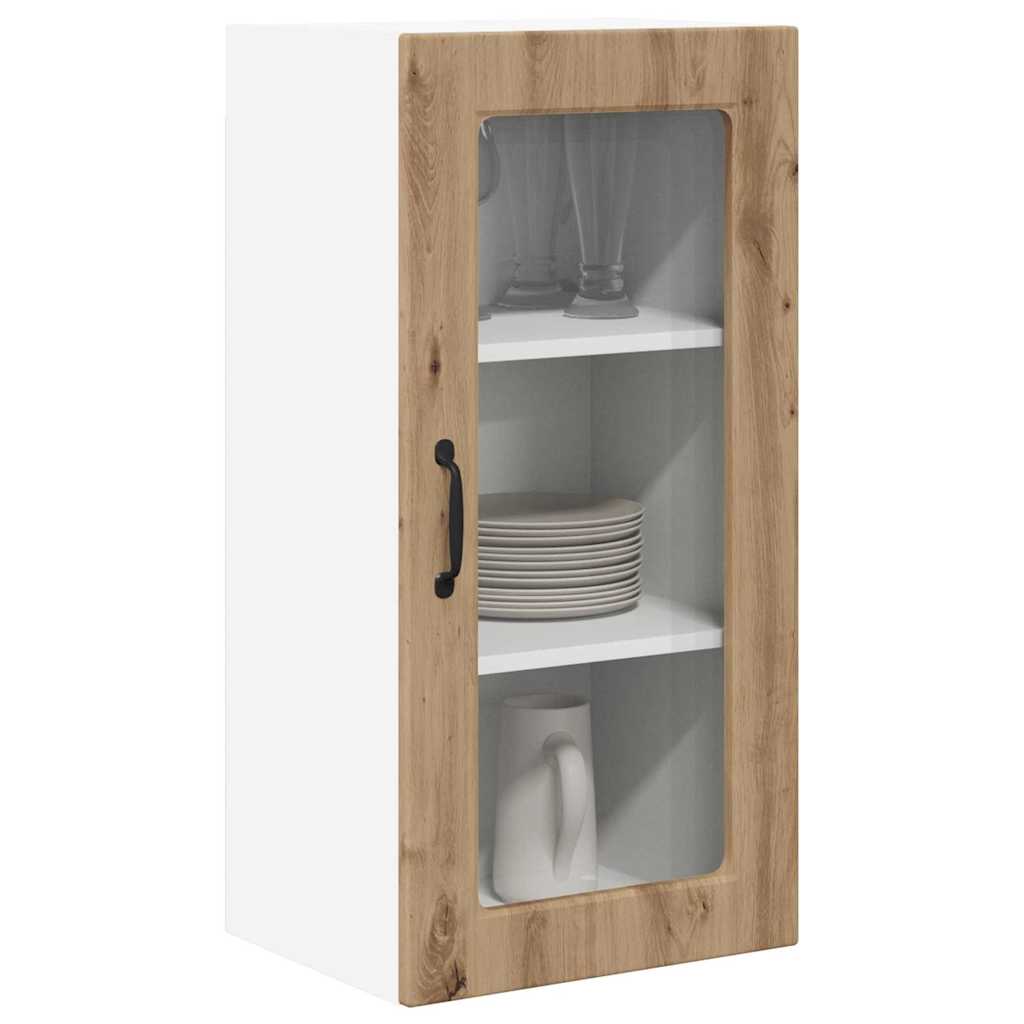 vidaXL Keukenkast aan de muur 2 pcs Artisan Eiken 40 x 31 x 80 cm