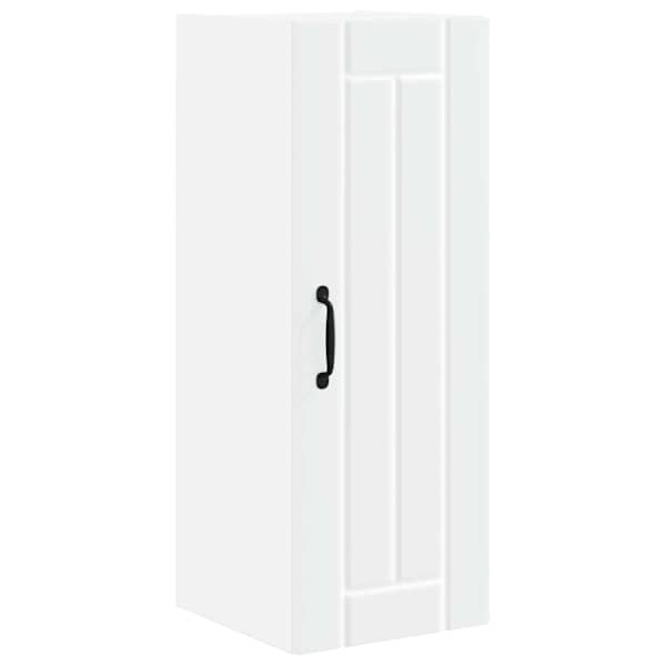 vidaXL Seinekapp LUCCA Valge 30 x 31 x 80 cm Tehispuit