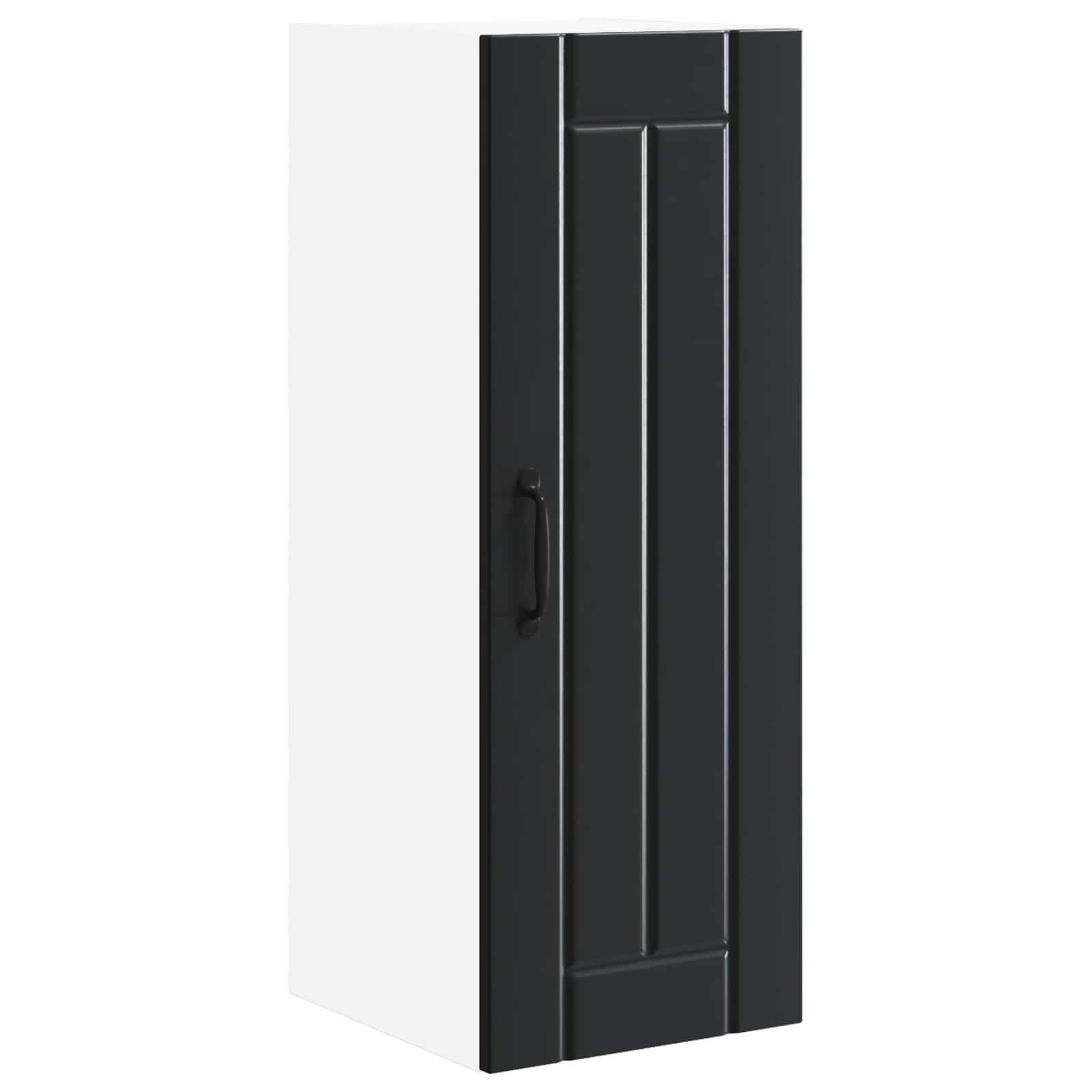 VidaXL Keuken Kast Zwart 30 X 31 X 80 Cm Bewerkt Hout