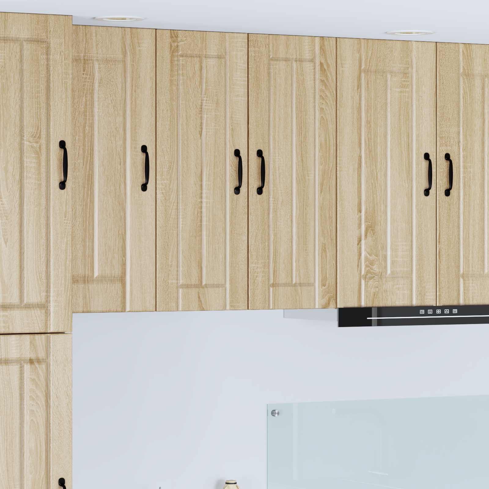 vidaXL Dulap de bucătărie 2 pcs Stejar Sonoma 30 x 31 x 80 cm