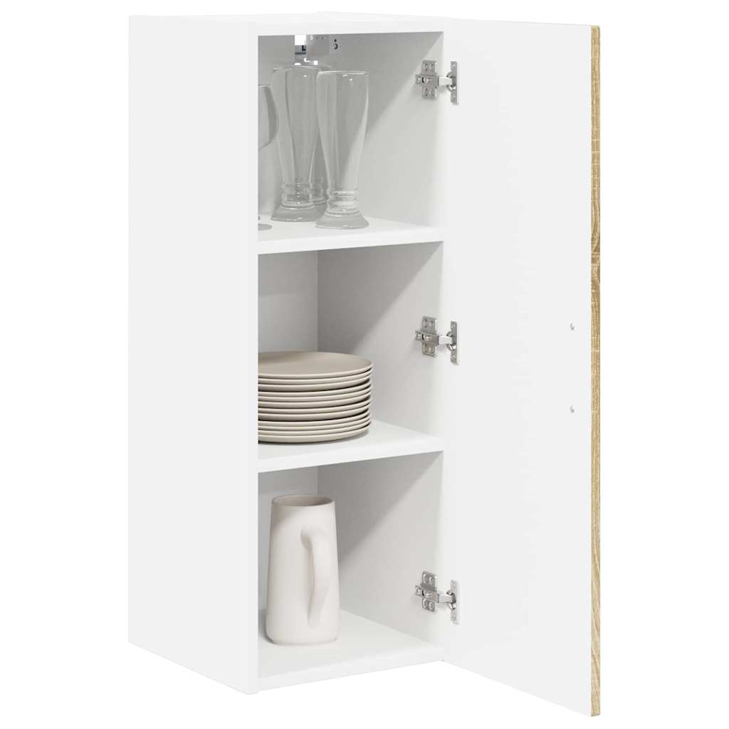 vidaXL Keukenkast aan de muur 2 pcs Sonoma Eiken 30 x 31 x 80 cm