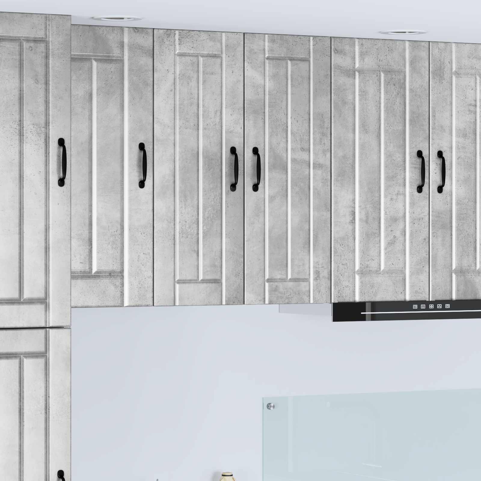 Köögikapp 2 pcs Betoonhall 30 x 31 x 80 cm Tehispuit