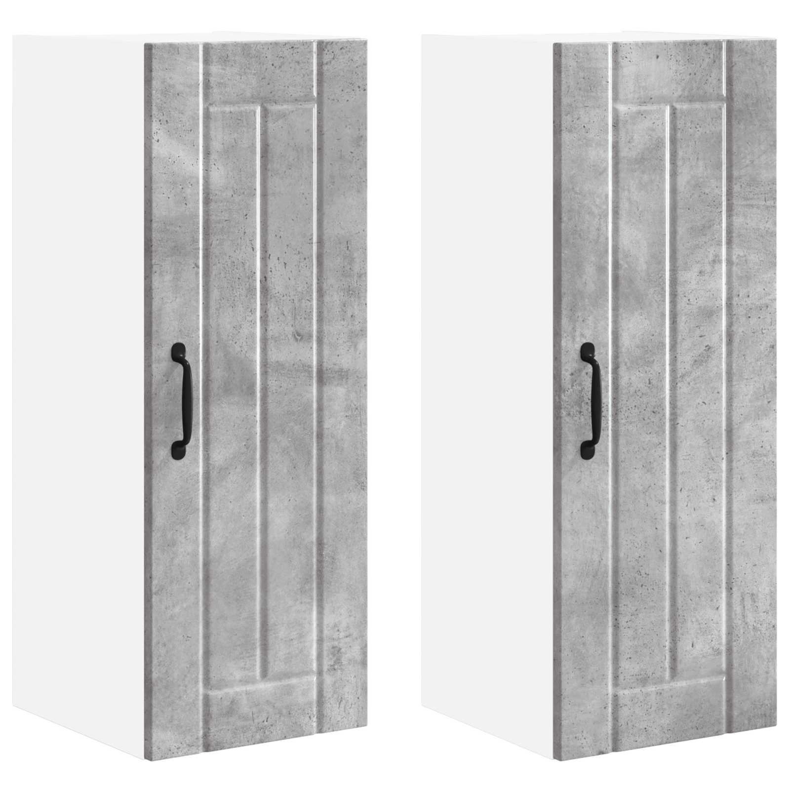 Thumbnail - vidaXL Küchenschrank Lucca 2 pcs Betongrau 30 x 31 x 80 cm