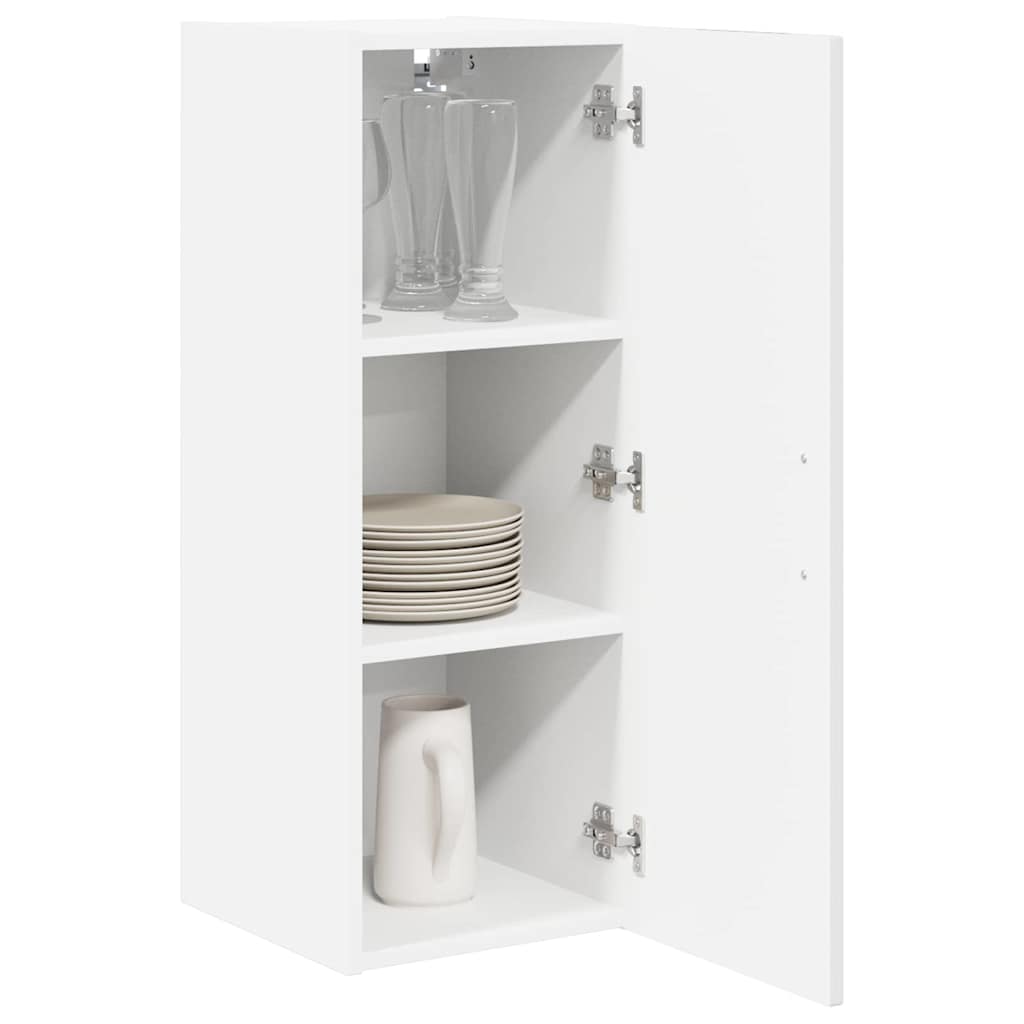 vidaXL Keukenkast aan de muur 2 pcs Hoogglans wit 30 x 31 x 80 cm