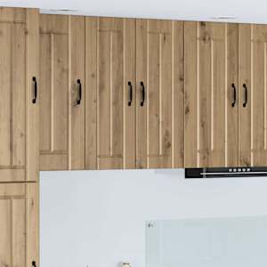 Kuhinjski element 2 pcs Umetni hrast 30 x 31 x 80 cm