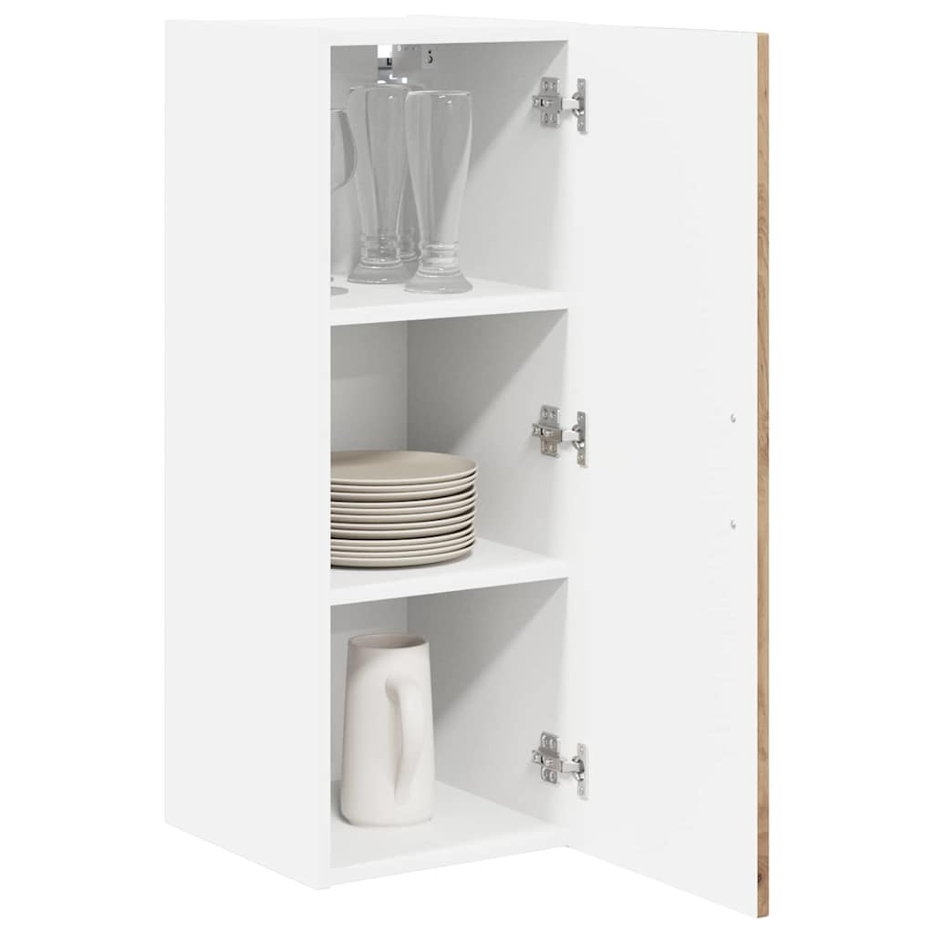 vidaXL Keukenkast aan de muur 2 pcs Artisan Eiken 30 x 31 x 80 cm
