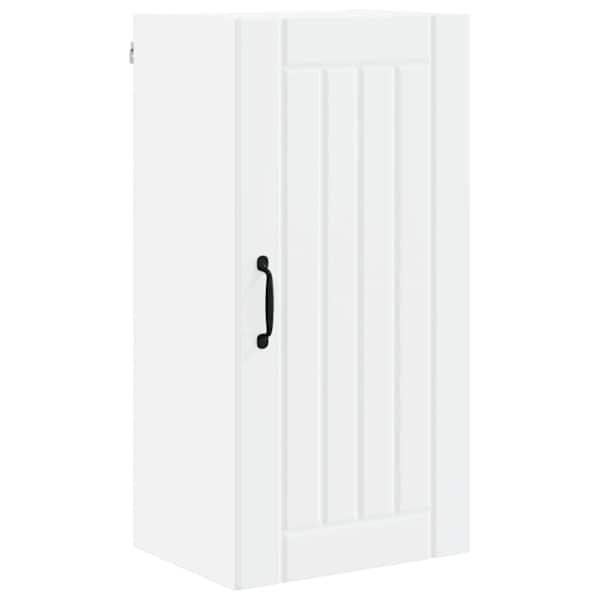 vidaXL Seinekapp LUCCA Valge 40 x 31 x 80 cm Tehispuit