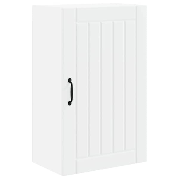 vidaXL Seinekapp LUCCA Valge 50 x 31 x 80 cm Tehispuit