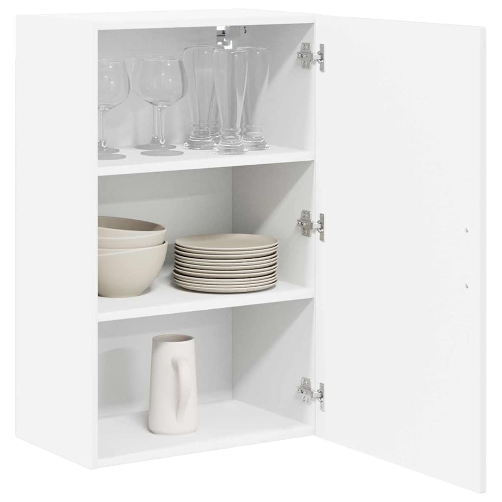 vidaXL Keukenkast aan de muur met plank Hoogglans wit 50 x 31 x 80 cm