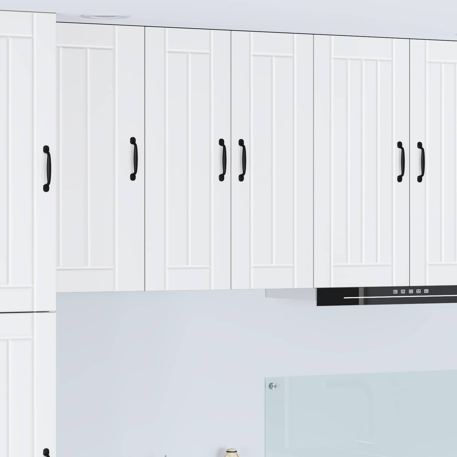vidaXL Dulap de sticlă pentru perete LUCCA Alb 60 x 31 x 80 cm