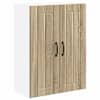 vidaXL Seinaklaasikapp LUCCA Sonoma tamm 60 x 31 x 80 cm Tehispuit