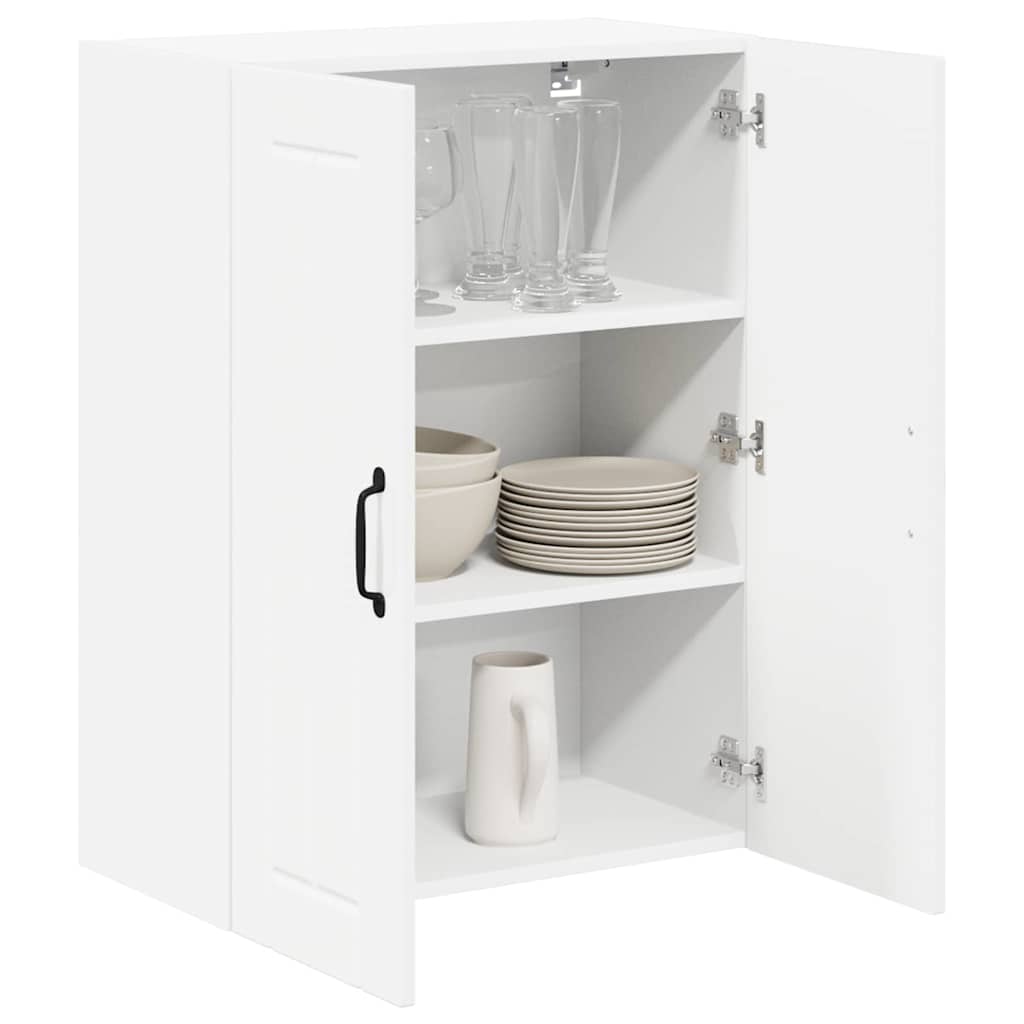vidaXL Keukenkast aan de muur met plank Hoogglans wit 60 x 31 x 80 cm