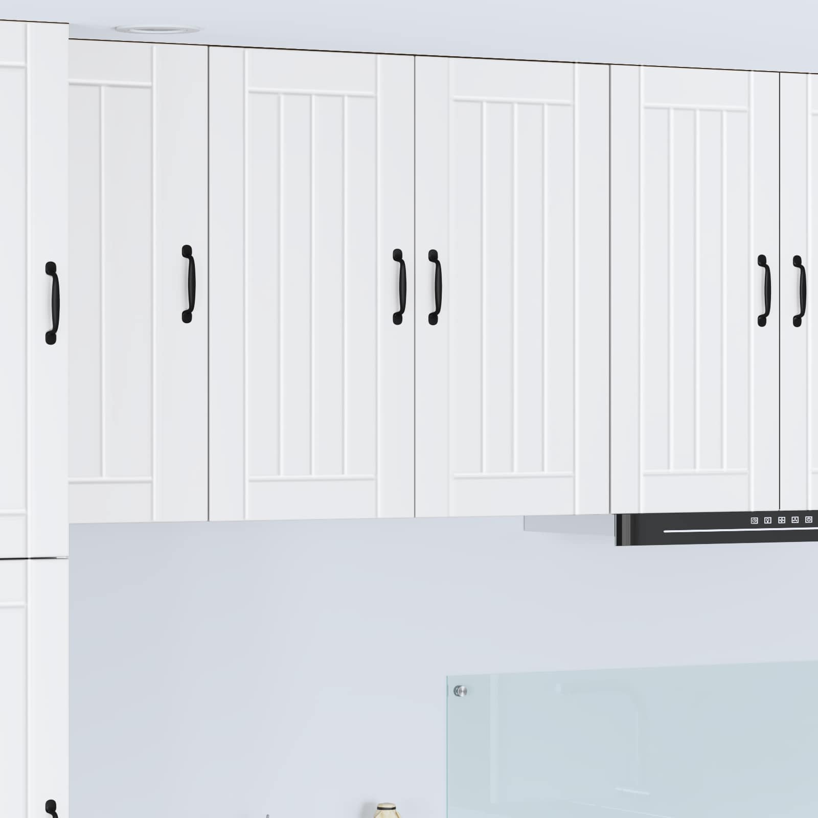 vidaXL Dulap de perete LUCCA Alb 80 x 31 x 80 cm Lemn prelucrat
