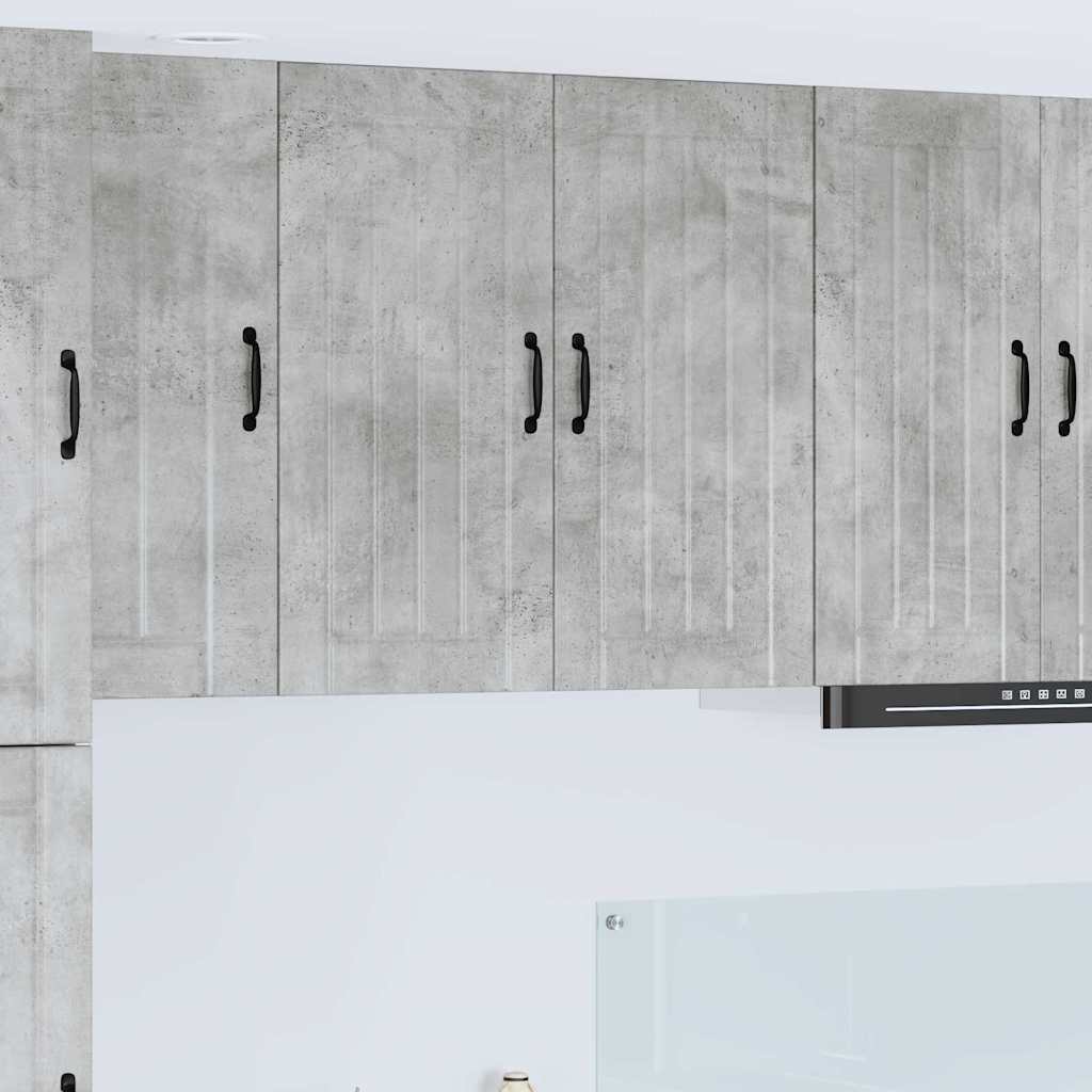 Dulapuri bucătărie - Dulap suspendat de bucătărie Gri din beton 80 x 31 x 80 cm
