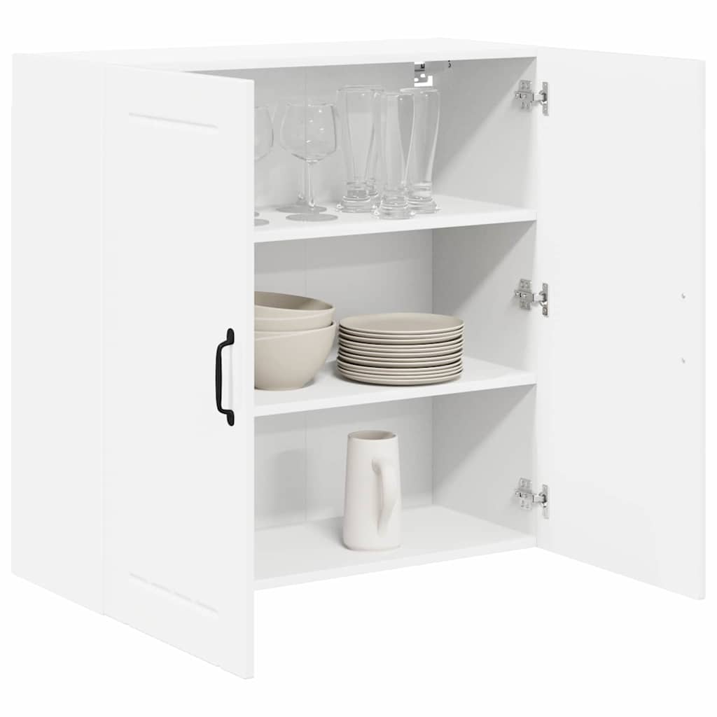 vidaXL Keukenkast aan de muur met plank Hoogglans wit 80 x 31 x 80 cm