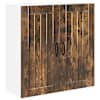 vidaXL Seinekapp LUCCA Suitsutatud tamm 80 x 31 x 80 cm Tehispuit
