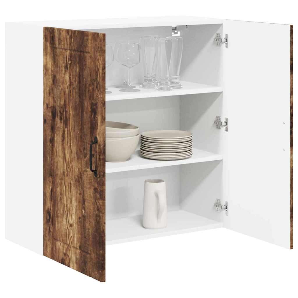 vidaXL Keukenkast aan de muur met plank Gerookt eiken 80 x 31 x 80 cm