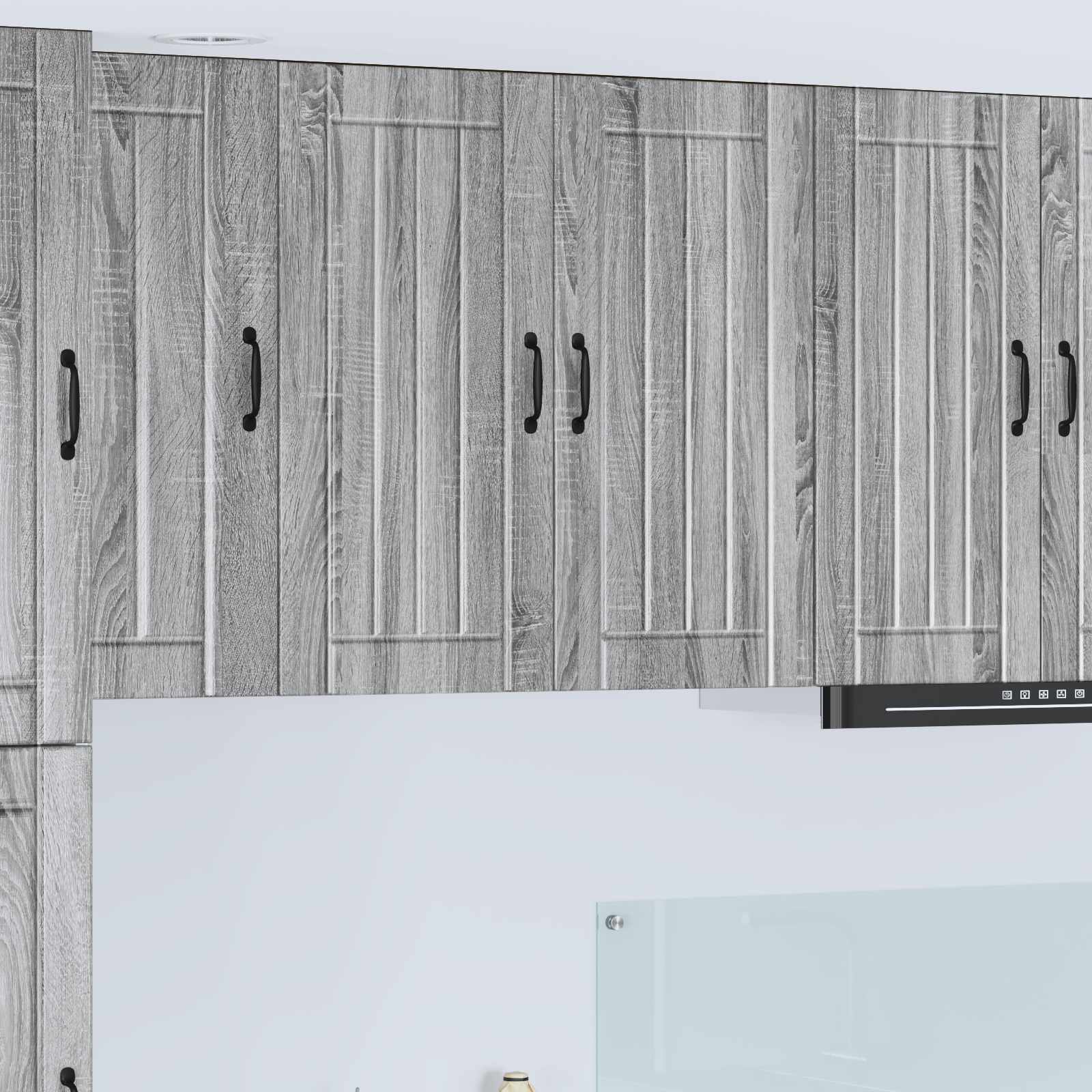 vidaXL Dulap de perete LUCCA Sonoma gri 80 x 31 x 80 cm Lemn prelucrat