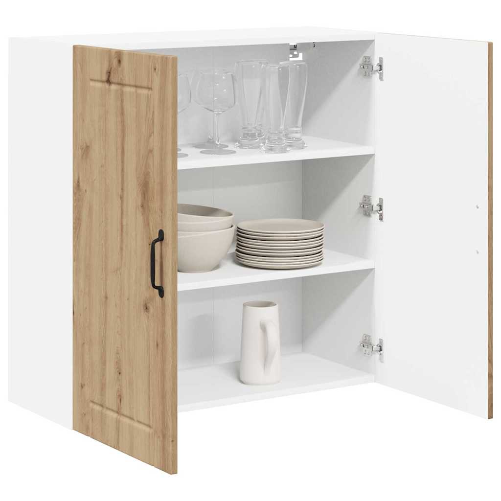 vidaXL Keukenkast aan de muur met plank Artisan Eiken 80 x 31 x 80 cm