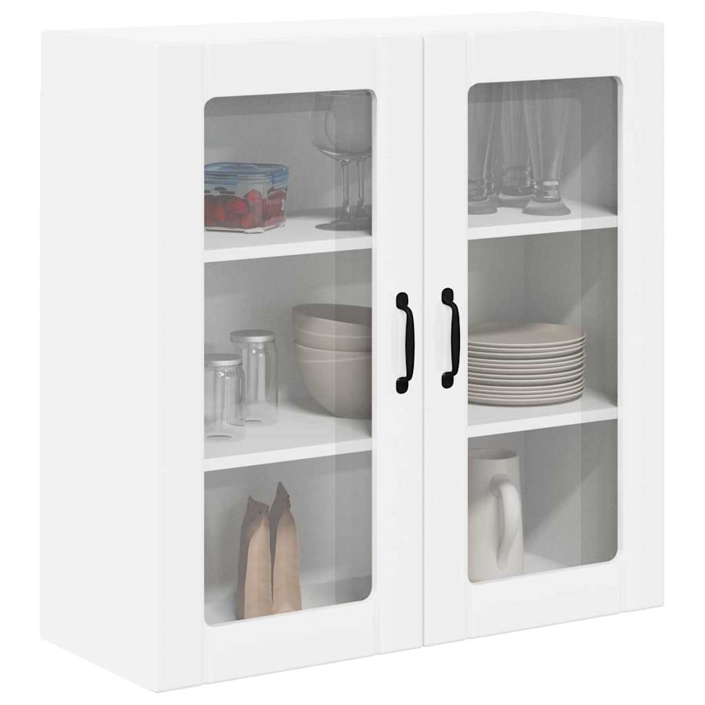 vidaXL Keukenkast aan de muur met plank Hoogglans wit 80 x 31 x 80 cm