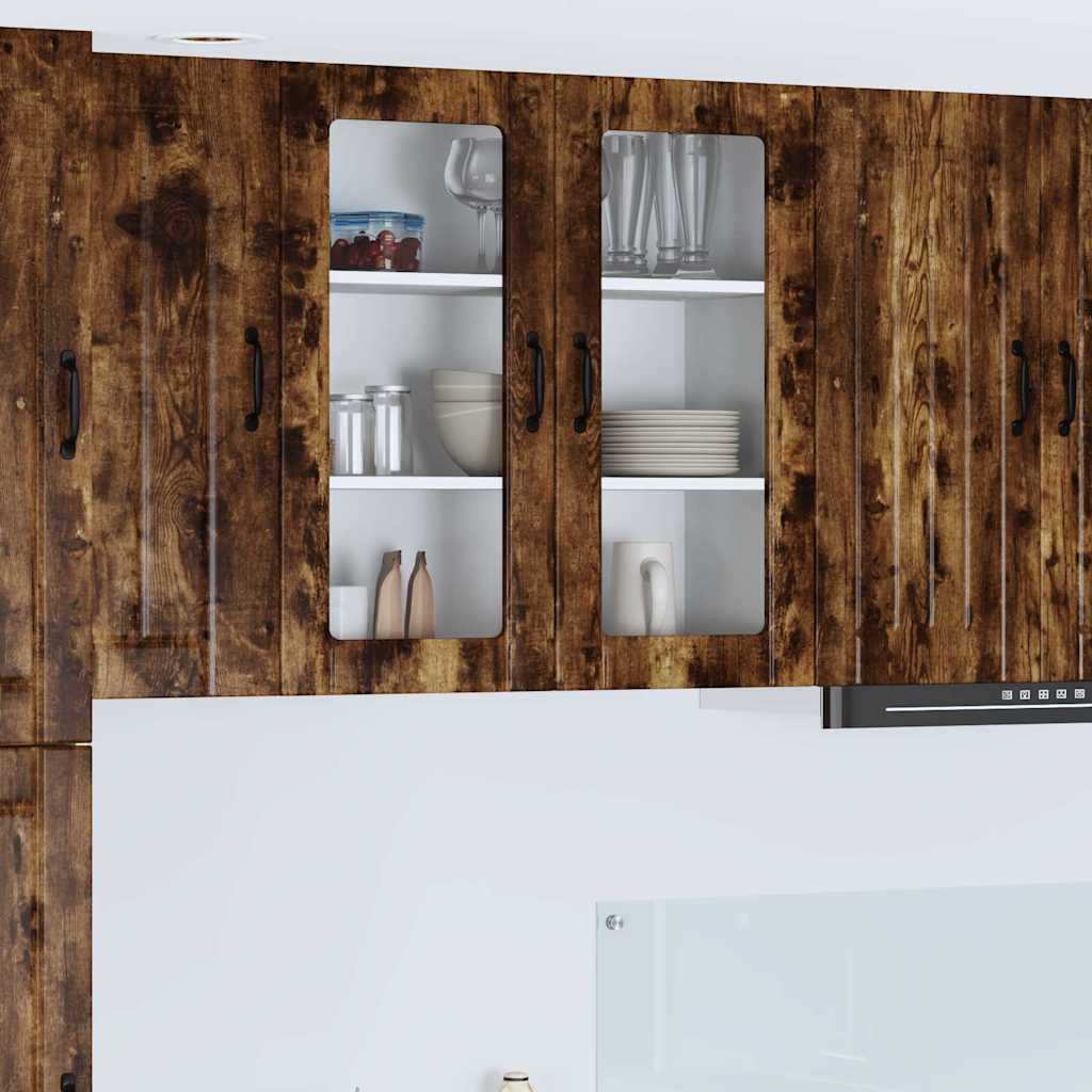 Dulapuri bucătărie - Dulap suspendat de bucătărie Stejar fumuriu 80 x 31 x 80 cm