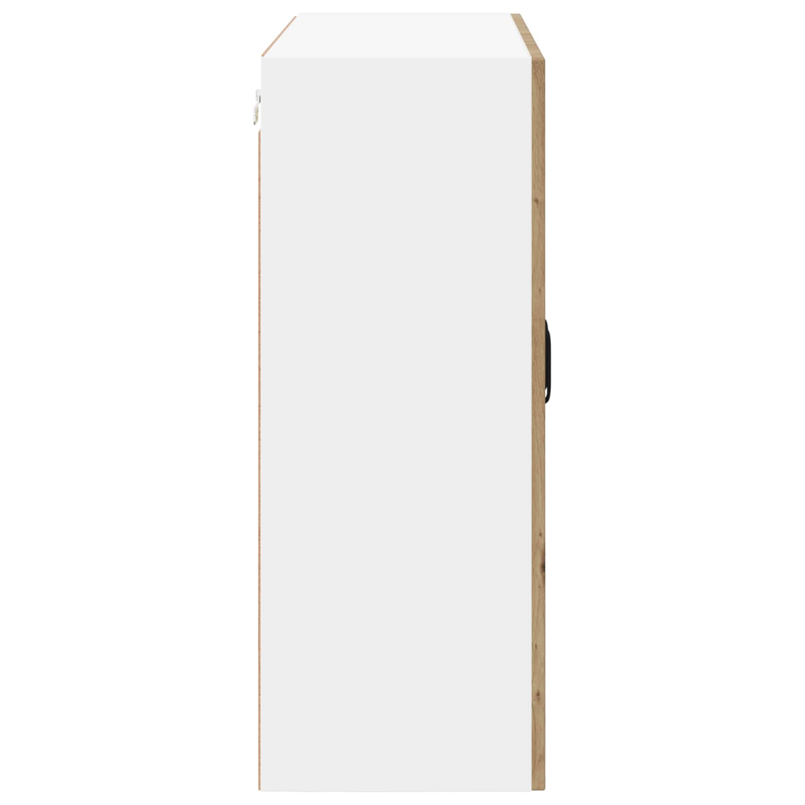 Stenski stekleni omarica LUCCA Artisan hrast 80 x 31 x 80 cm - slika 7