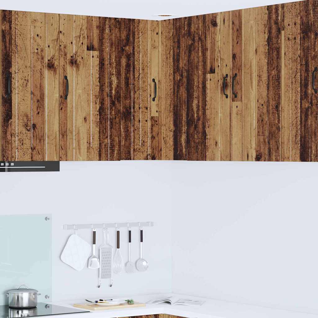 vidaXL Dulap suspendat de bucătărie cu raft Lemn Vechi 57 x 57 x 80 cm