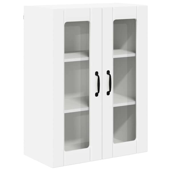 vidaXL Seinaklaasikapp LUCCA Valge 60 x 31 x 80 cm Tehispuit