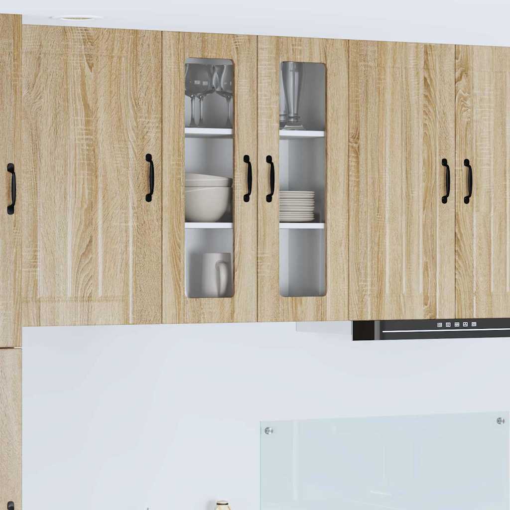 vidaXL Küchenhängeschrank Sonoma-Eiche 60 x 31 x 80 cm Holzwerkstoff