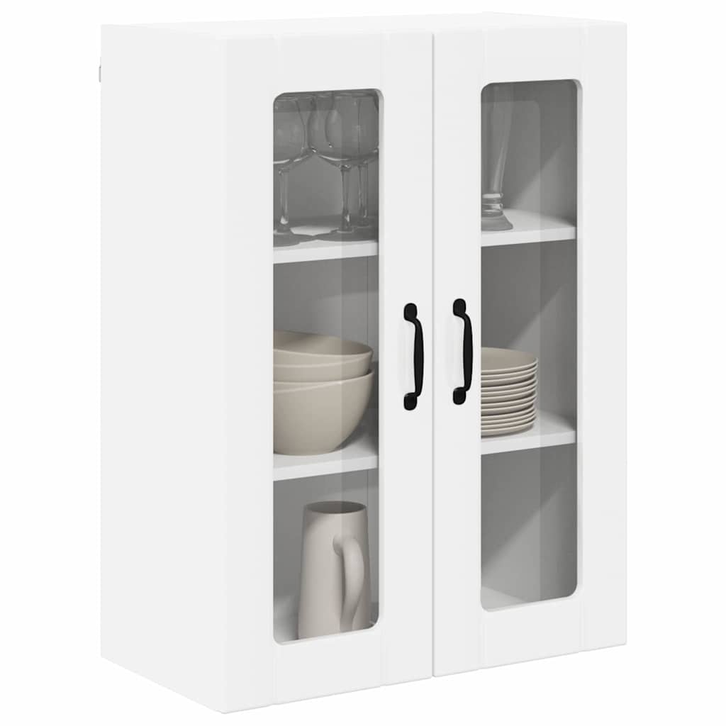 vidaXL Keukenkast aan de muur met plank Hoogglans wit 60 x 31 x 80 cm
