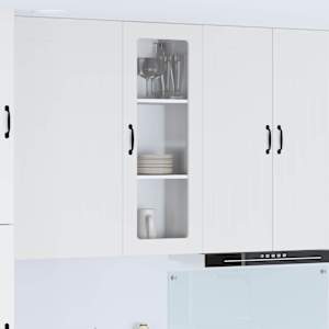 Stenski stekleni omarica LUCCA Bela 40 x 31 x 100 cm