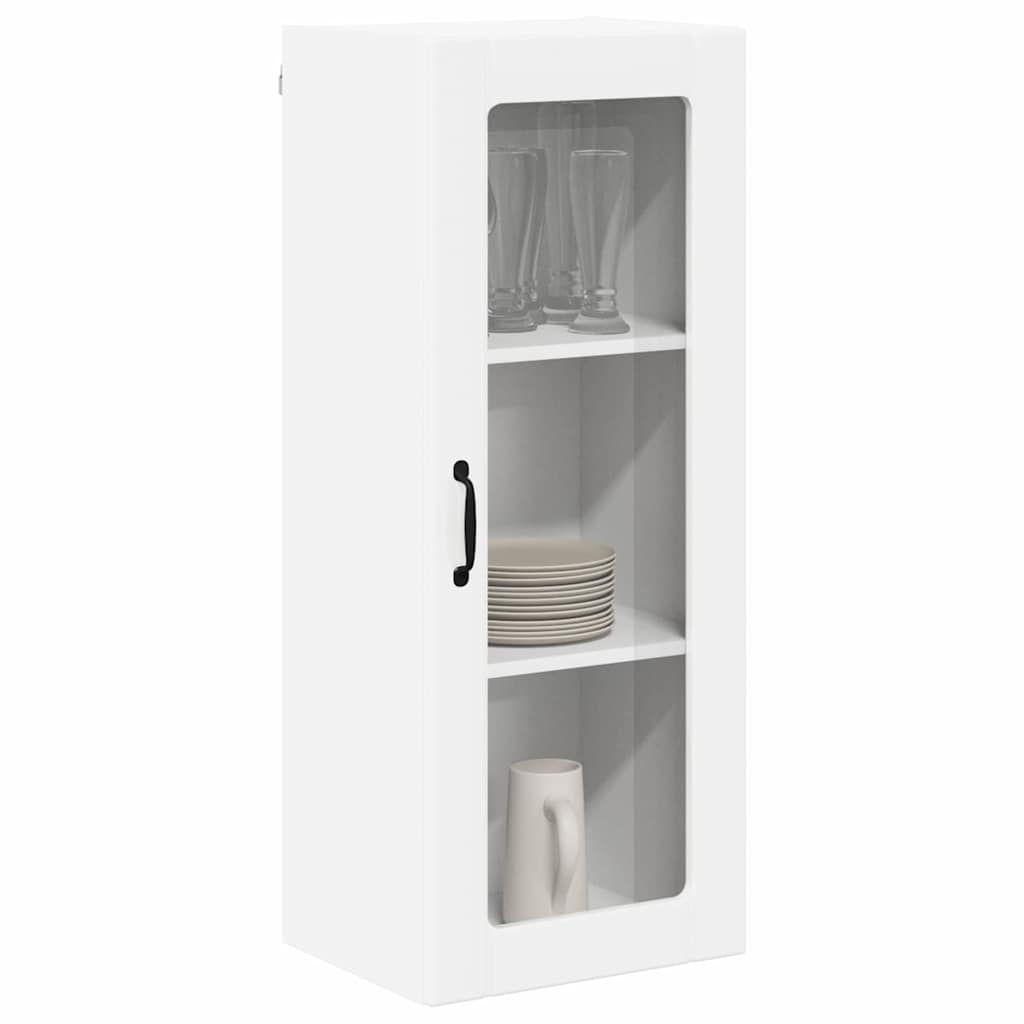 vidaXL Keukenkast aan de muur met plank Hoogglans wit 40 x 31 x 100 cm