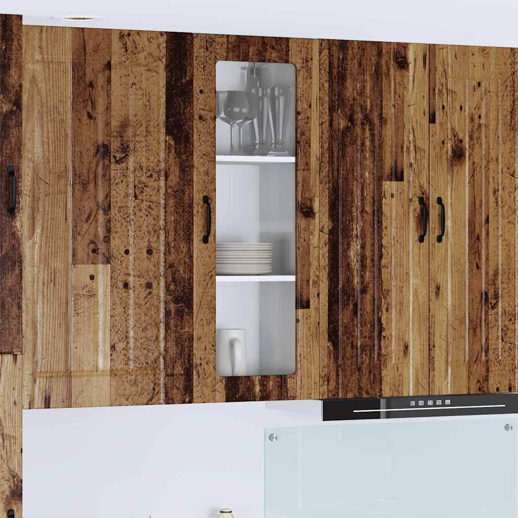 vidaXL Dulap suspendat de bucătărie Lemn Vechi 40 x 31 x 100 cm