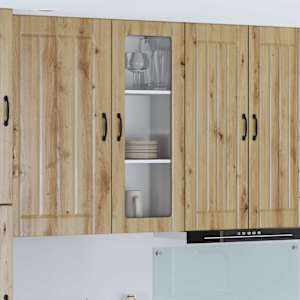 Stenski stekleni omarica LUCCA Artisan hrast 40 x 31 x 100 cm
