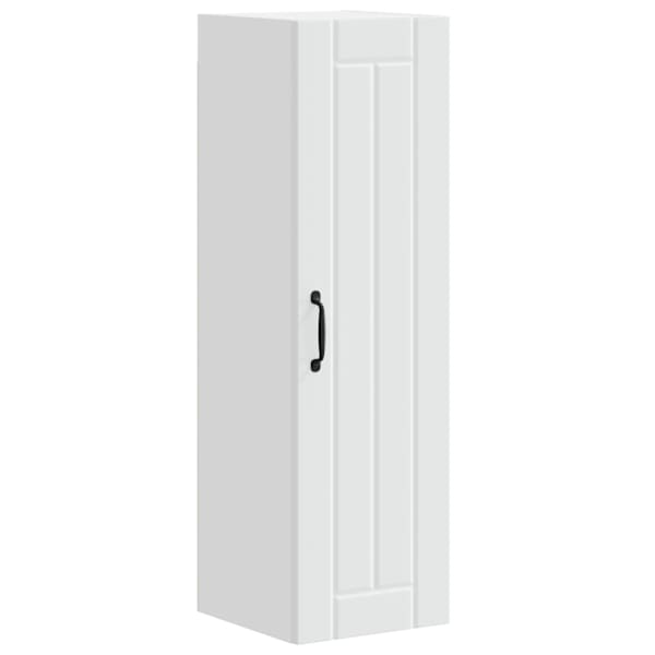 vidaXL Seinekapp LUCCA Valge 30 x 31 x 100 cm Tehispuit