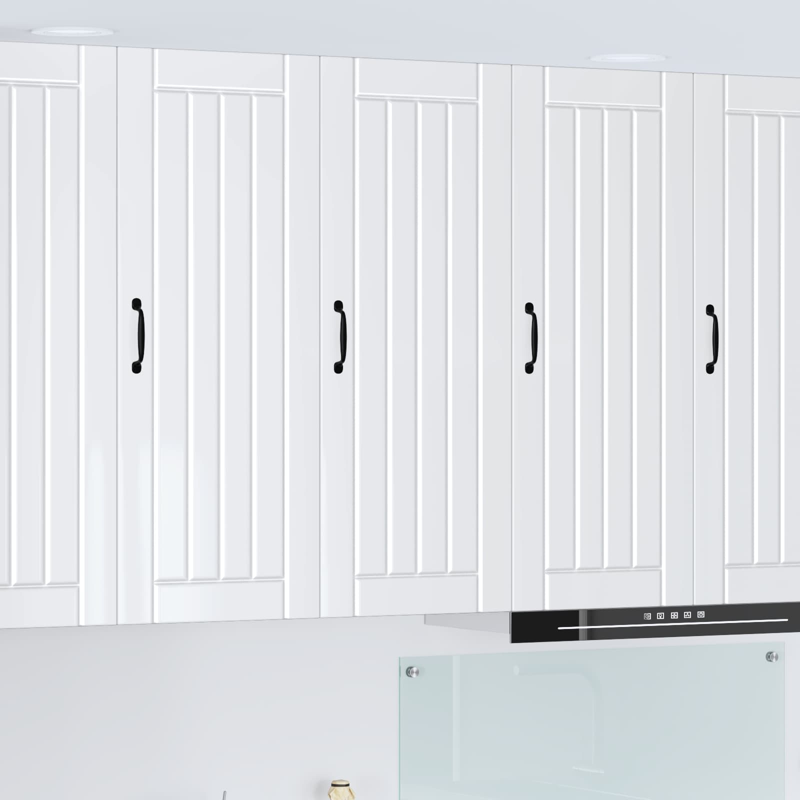 Köögikapp Kergelt läikiv valge 40 x 31 x 100 cm Tehispuit