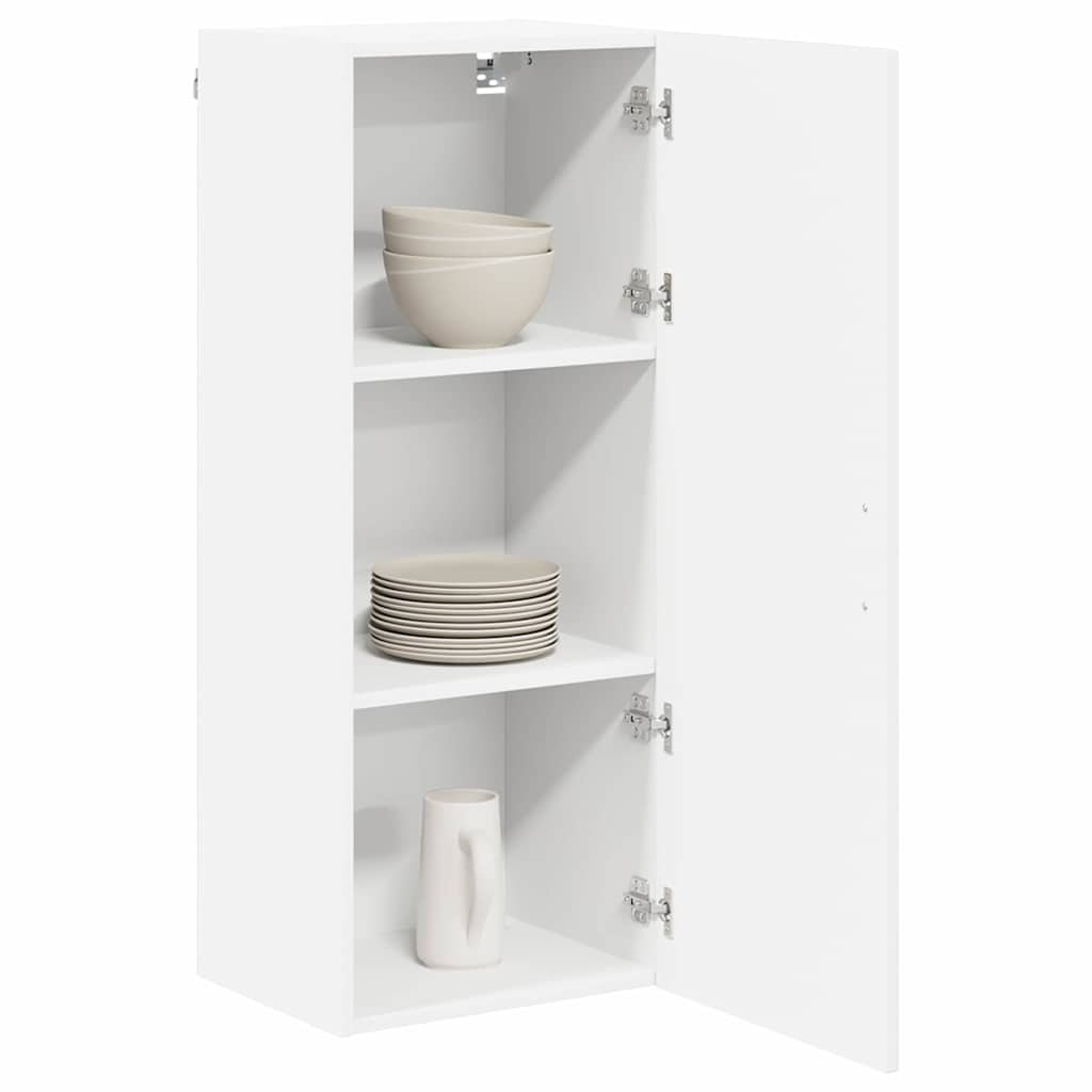 vidaXL Keukenkast aan de muur met plank Hoogglans wit 40 x 31 x 100 cm