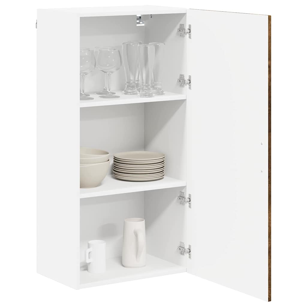 vidaXL Keukenkast aan de muur met plank Gerookt eiken 50 x 31 x 100 cm