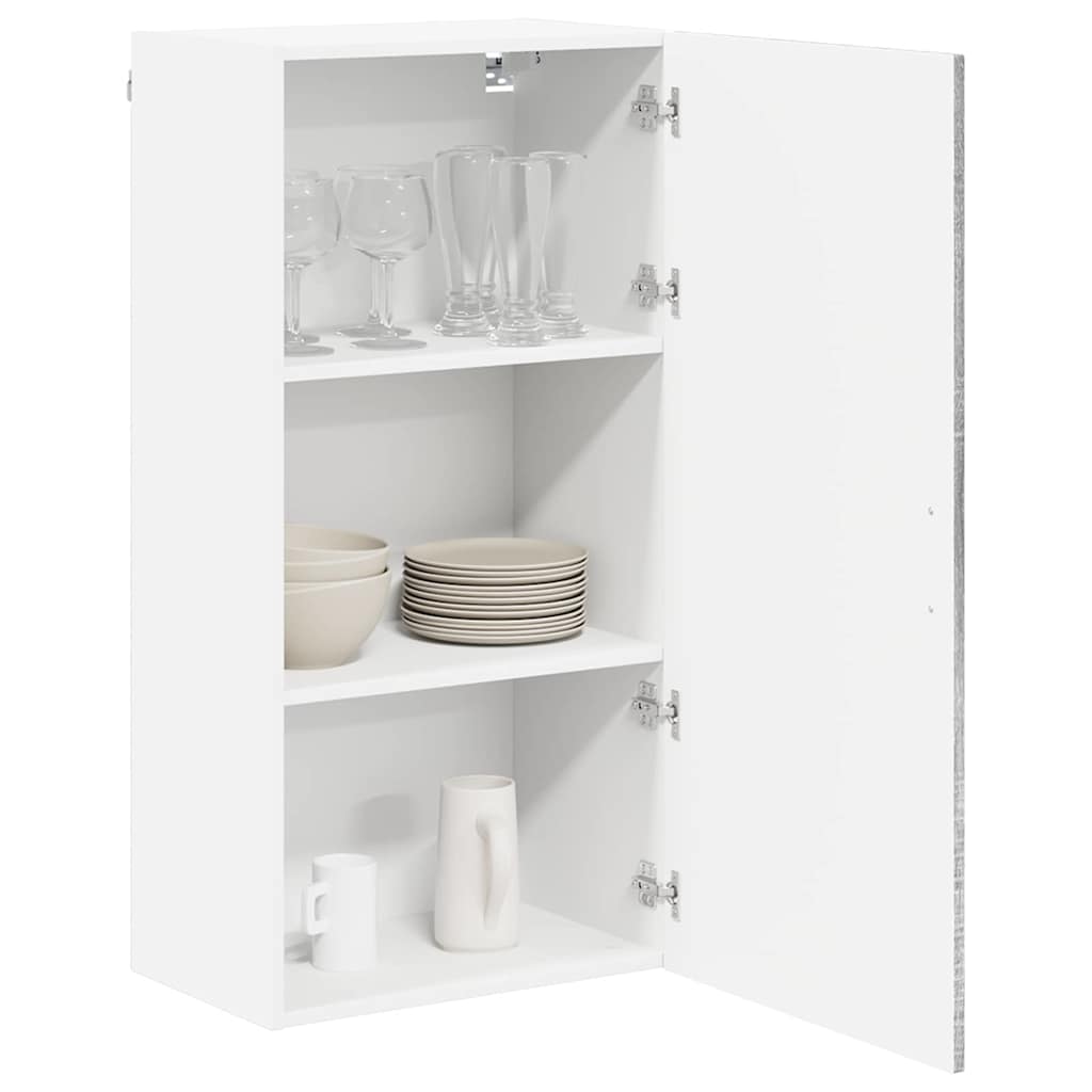 vidaXL Keukenkast aan de muur met plank Grijs Sonoma 50 x 31 x 100 cm