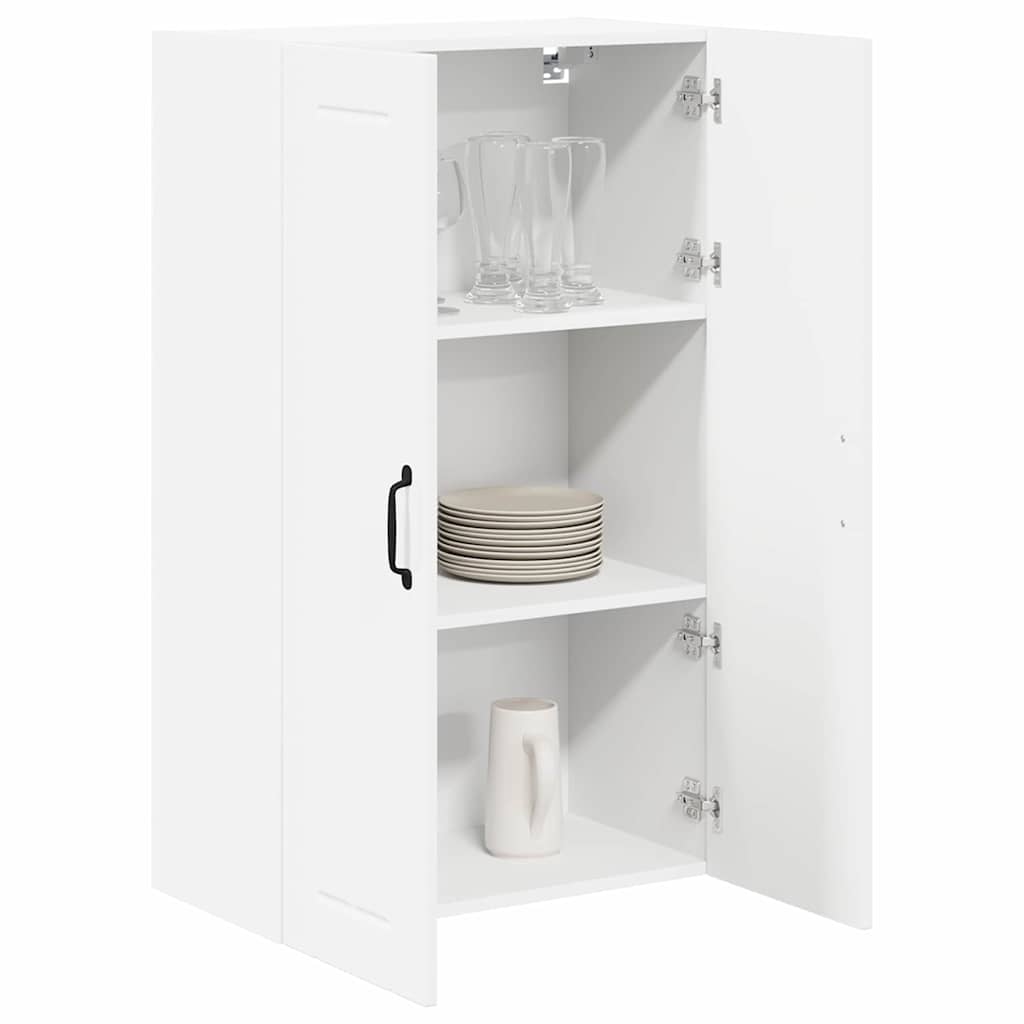 vidaXL Keukenkast aan de muur met plank Hoogglans wit 60 x 31 x 100 cm